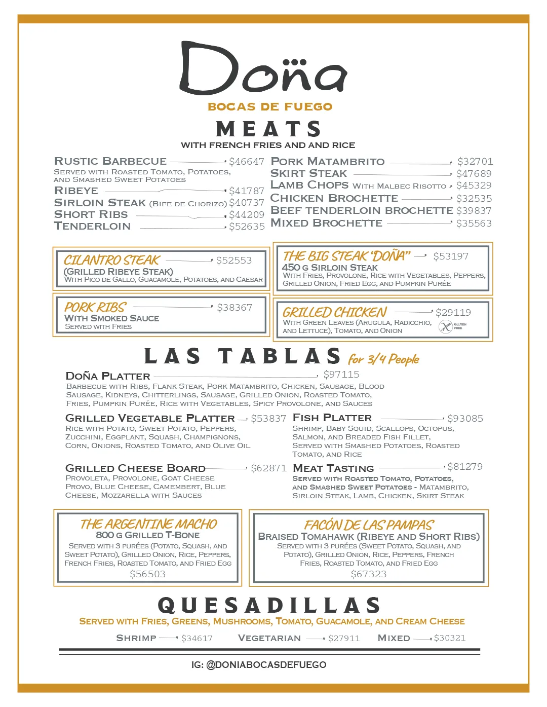 Menu — Page 3